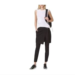 DKNY PURE Elegant Black Women's SKIRTED ANKLE Pants. 12